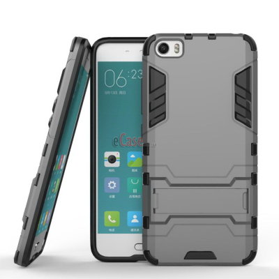 Ударопрочная накладка с ТПУ бампером для Xiaomi Mi5c (c подставкой) — eCase