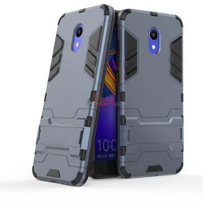 Ударопрочная накладка с ТПУ бампером для Meizu M6 (c подставкой) — eCase