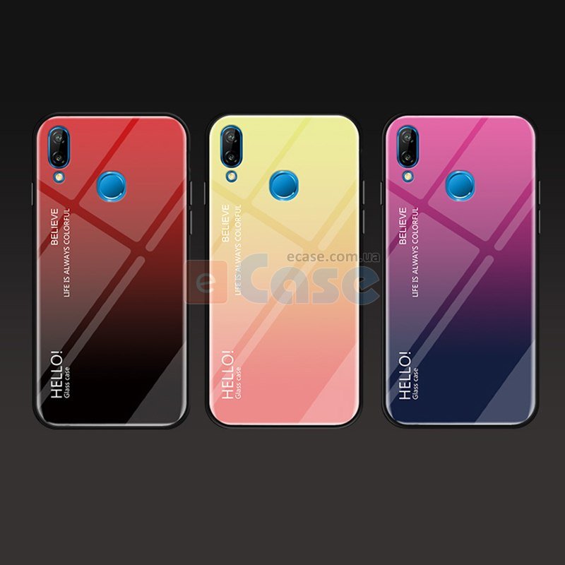 Накладка TPU + Glass Colorful для Huawei P Smart Plus фото 1 — eCase