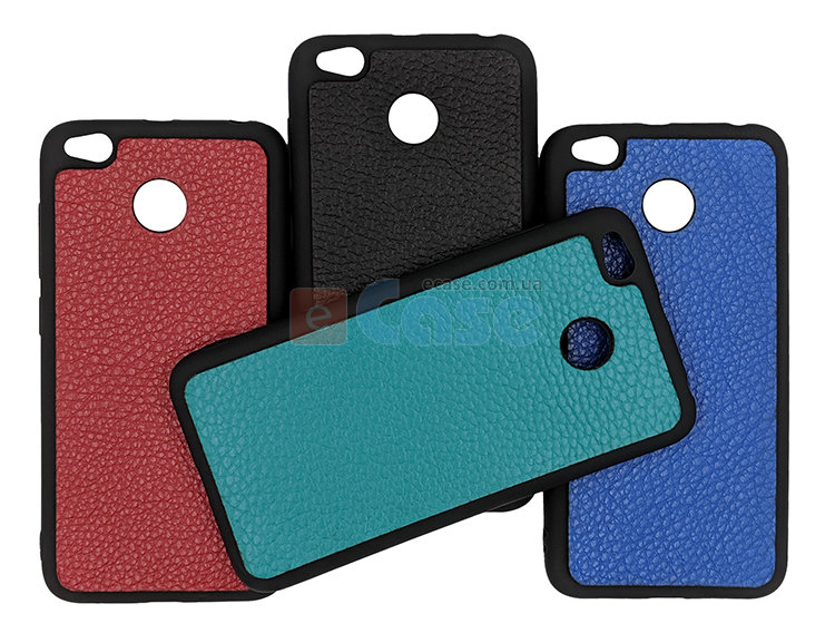 ТПУ накладка для Xiaomi Redmi 4X "Cover Flotar" (с вставкой из натуральной кожи) фото 1 — eCase