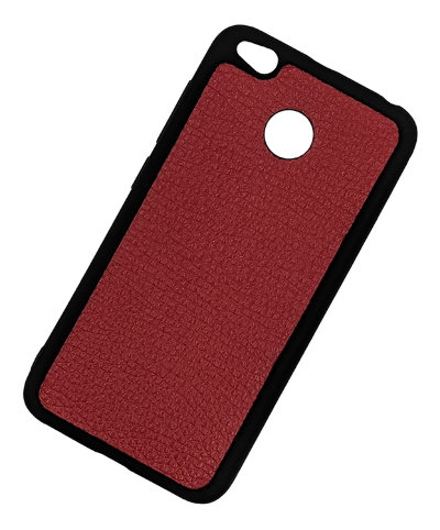 ТПУ накладка для Xiaomi Redmi 4X &quot;Cover Flotar&quot; (с вставкой из натуральной кожи) — eCase
