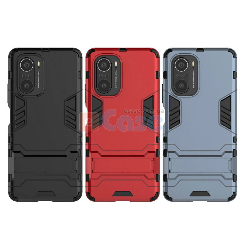 Защитный чехол с ТПУ бампером для Xiaomi Redmi K40 (c подставкой) фото 1 — eCase