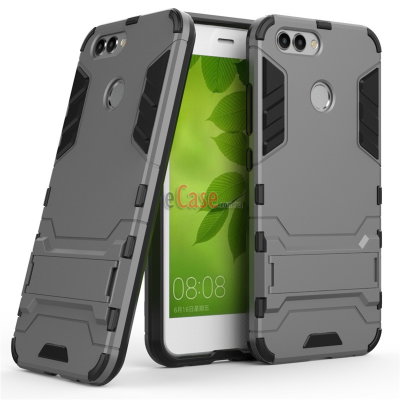 Ударостійка накладка з ТПУ бампером для Huawei Nova 2 (з підставкою) — eCase