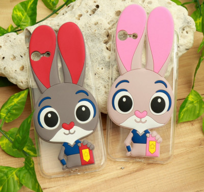 ТПУ накладка Rabbit для iPhone 8 (Розовый) — eCase