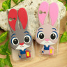 ТПУ накладка Rabbit для iPhone 8 (Розовый) фото 1 — eCase