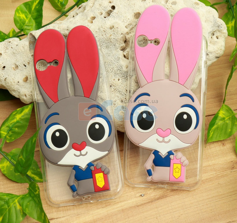ТПУ накладка Rabbit для iPhone 8 (Розовый) фото 1 — eCase