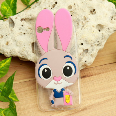 ТПУ накладка Rabbit для iPhone 8 (Розовый) — eCase