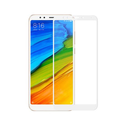 Захисне скло для Xiaomi Redmi 5 Plus (Tempered Glass Frame 2,5 D) з рамкою &mdash; eCase