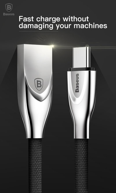 USB кабель Baseus Zinc Fabric Cloth Weaving CATXN-01 (Type-C) — eCase