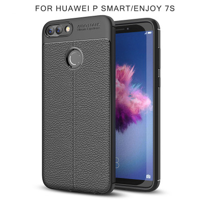 ТПУ накладка Leather для Huawei P Smart — eCase
