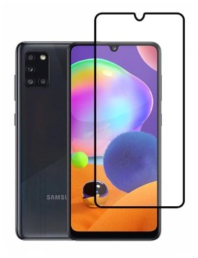 Защитное стекло 5D (на весь экран) с цветной рамкой для Samsung Galaxy A31 — eCase