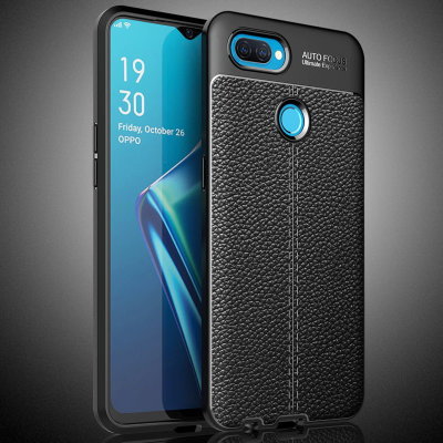 ТПУ накладка Leather для Oppo A12 — eCase