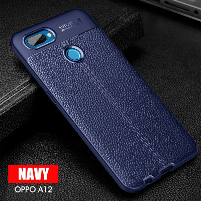 ТПУ накладка Leather для Oppo A12 — eCase