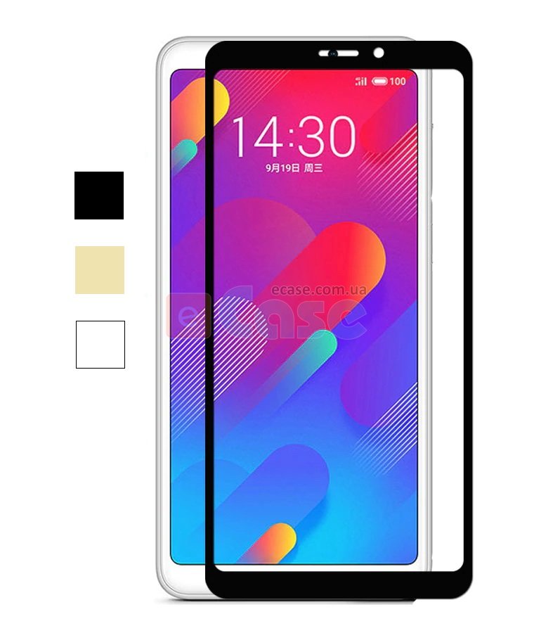 Захисне скло для Meizu M8 Lite (Tempered Glass Frame 2,5 D) з рамкою фото 1 — eCase