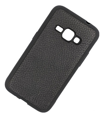 ТПУ накладка для Samsung J120H Galaxy J1 &quot;Cover Flotar&quot; (с вставкой из натуральной кожи) — eCase
