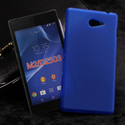 TPU накладка для Sony Xperia M2 Dual (D2302) (матовий, однотонний) — eCase