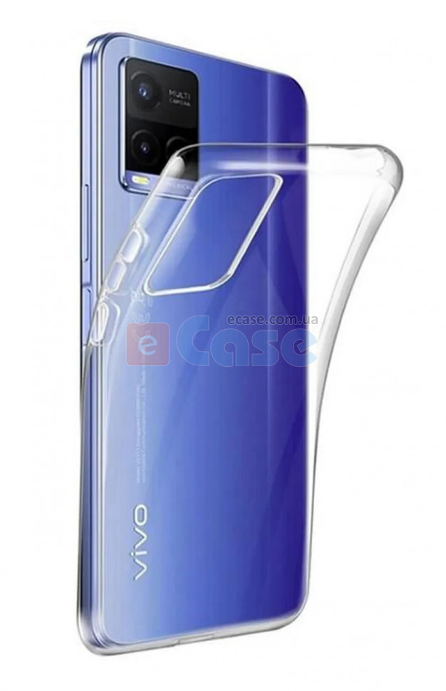 Силиконовый чехол для Vivo Y21 (Crystal Clear) фото 1 — eCase