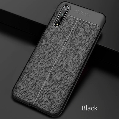 ТПУ накладка Leather для Huawei P Smart S — eCase