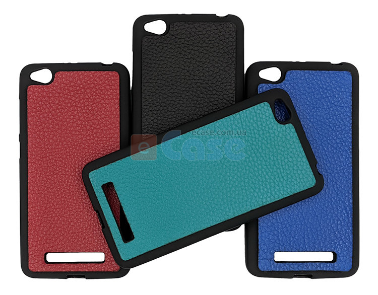 ТПУ накладка для Xiaomi Redmi 4A "Cover Flotar" (с вставкой из натуральной кожи) фото 1 — eCase