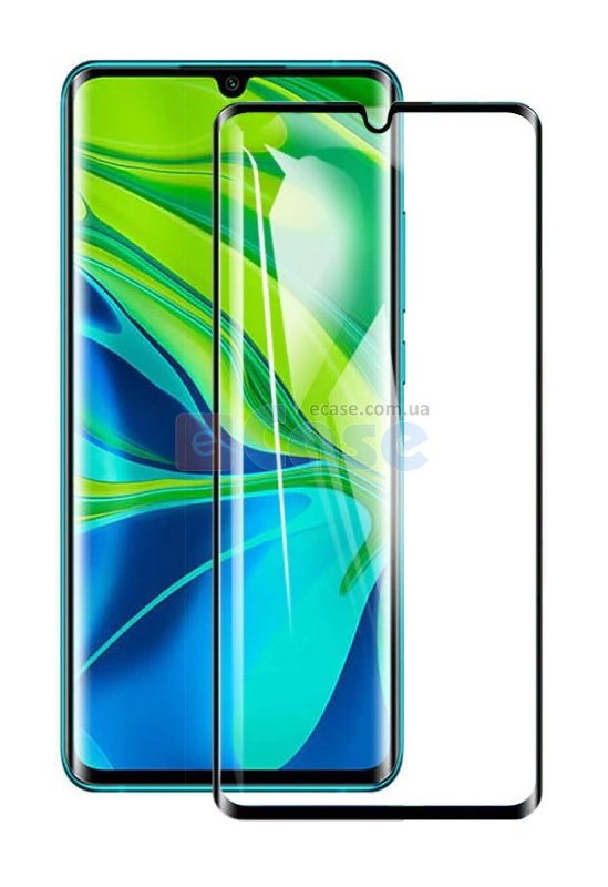 Защитное стекло 5D (на весь экран) с цветной рамкой для Xiaomi Mi Note 10 фото 1 — eCase