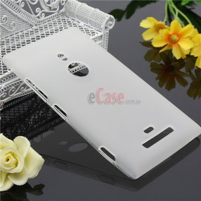 TPU накладка для Nokia Lumia 925 (матовый, однотонный) — eCase