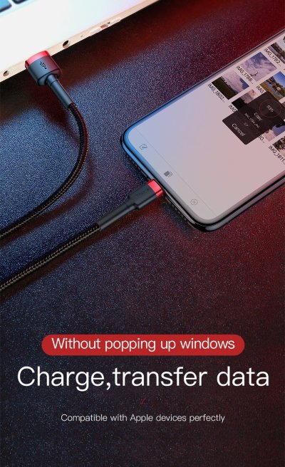 USB кабель Baseus Cafule SE (Lightning) 1.5A, 2m — eCase