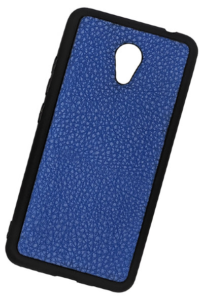 ТПУ накладка для Meizu M5C &quot;Cover Flotar&quot; (с вставкой из натуральной кожи) — eCase