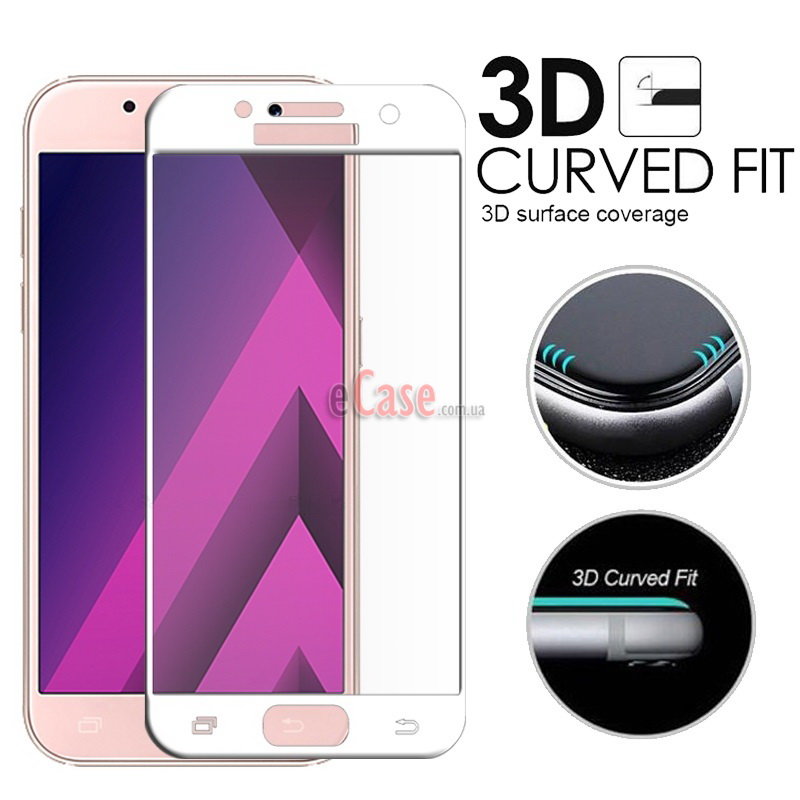 Захисне скло 3D Full-screen Color Frame для Samsung A720F Galaxy A7 2017 фото 1 — eCase