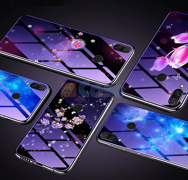 Накладка TPU + Glass Violet для Huawei Y9 2019​ фото 1 — eCase