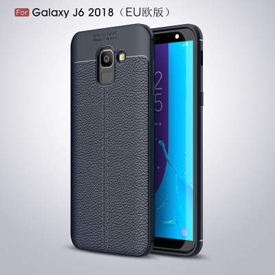 ТПУ накладка Leather для Samsung J600 Galaxy J6 2018 — eCase