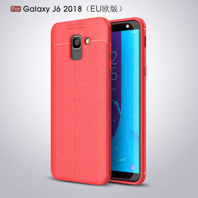 ТПУ накладка Leather для Samsung J600 Galaxy J6 2018 — eCase