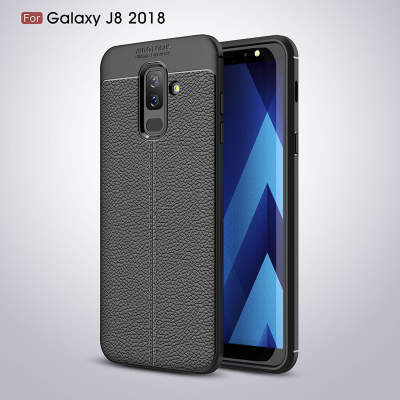 ТПУ накладка Leather для Samsung J810 Galaxy J8 2018 — eCase
