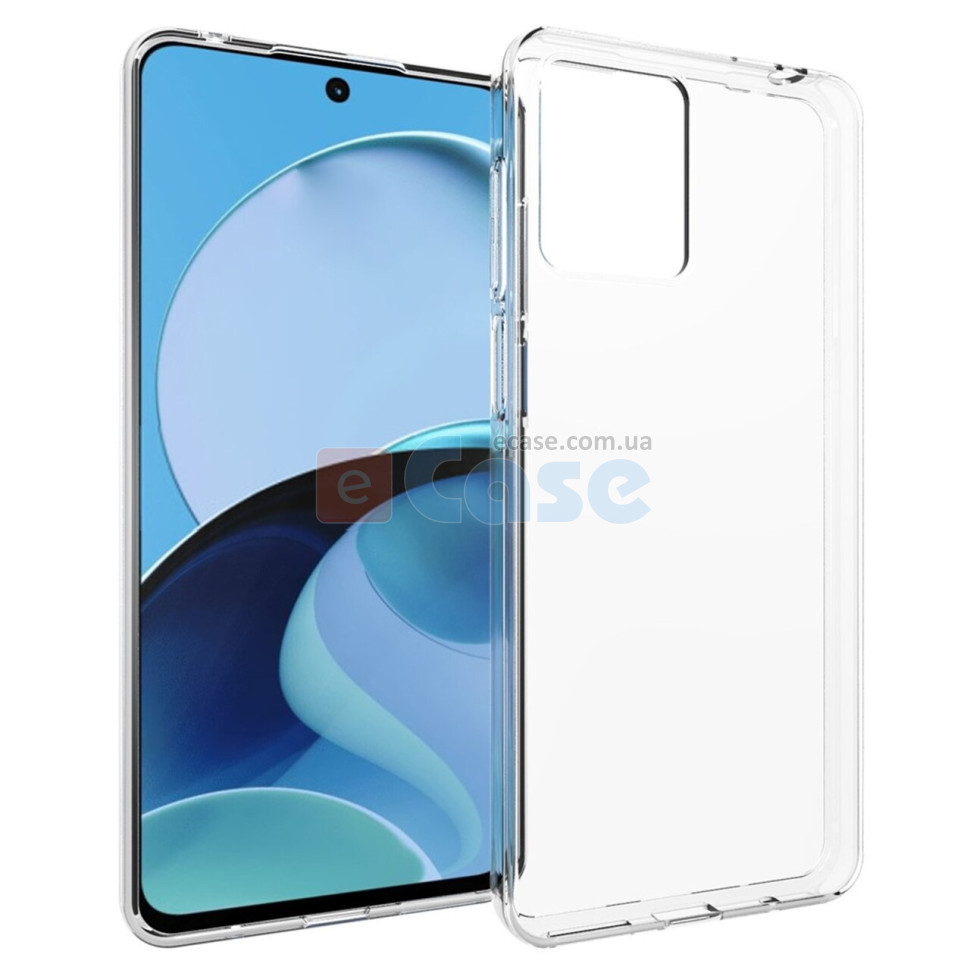 Силиконовый чехол для Motorola Moto G54 (Crystal Clear) фото 1 — eCase