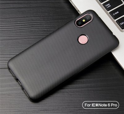 ТПУ накладка Carbon для Xiaomi Redmi Note 6 — eCase
