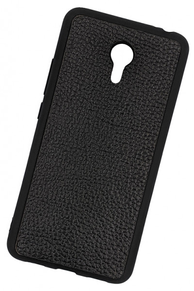 ТПУ накладка для Meizu M5S "Cover Flotar" (зі вставкою з натуральної шкіри) — eCase