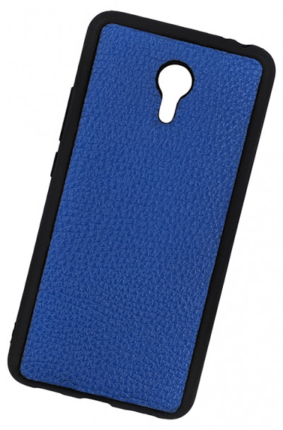 ТПУ накладка для Meizu M5S "Cover Flotar" (зі вставкою з натуральної шкіри) — eCase