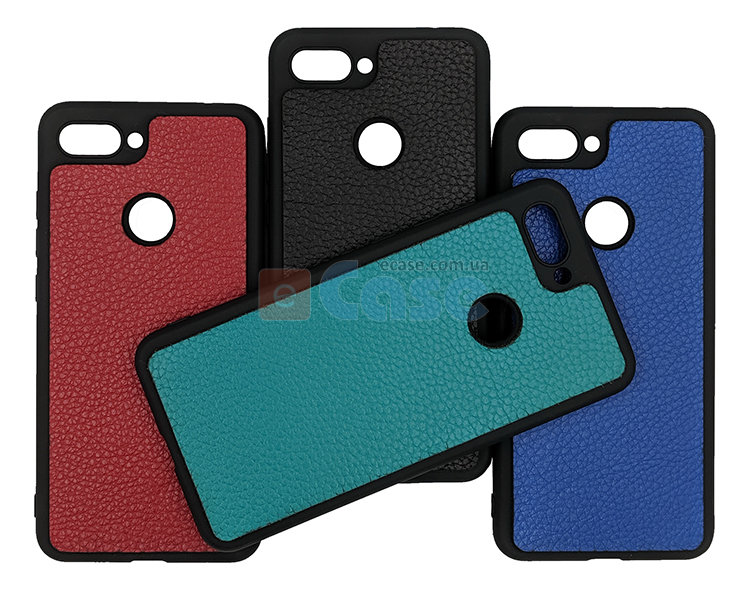 ТПУ накладка для Xiaomi Mi8 Lite "Cover Flotar" (зі вставкою з натуральної шкіри) фото 1 — eCase