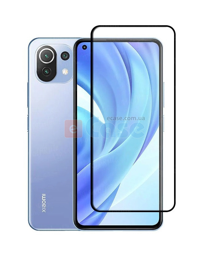 Защитное стекло 4D Full-screen с цветной рамкой для Xiaomi Mi 11 Lite фото 1 — eCase