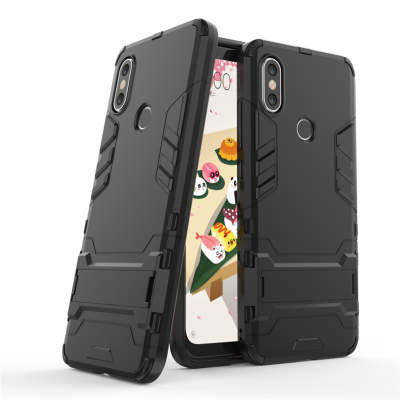 Ударопрочная накладка с ТПУ бампером для Xiaomi Redmi S2 (c подставкой) — eCase