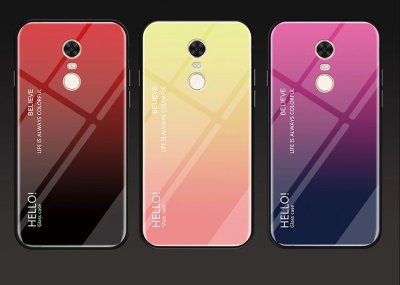 Накладка TPU + Glass Colorful для Xiaomi Redmi 5 Plus — eCase