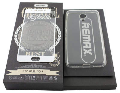 Набор защитное стекло REMAX Crystal Glass и ТПУ накладка для iPhone 6 / 6S — eCase