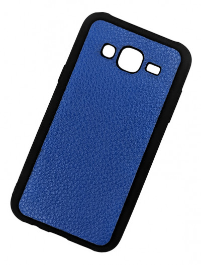 ТПУ накладка для Samsung J320F Galaxy J3 2016 "Cover Flotar" (зі вставкою з натуральної шкіри) — eCase