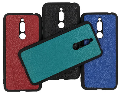 ТПУ накладка для Meizu M6T &quot;Cover Flotar&quot; (с вставкой из натуральной кожи) — eCase