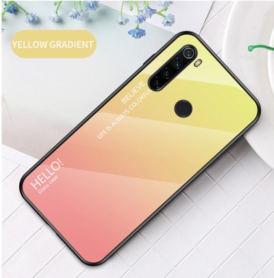 Накладка TPU + Glass Colorful для Xiaomi Redmi Note 8 2021 — eCase