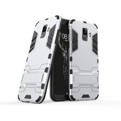 Ударопрочная накладка с ТПУ бампером для Samsung J600 Galaxy J6 2018 (c подставкой) — eCase