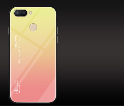 Накладка TPU + Glass Colorful для Xiaomi Redmi 6 — eCase