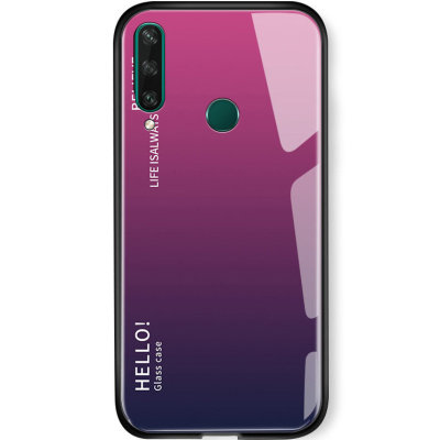 Накладка TPU + Glass Colorful для Huawei Y6p — eCase