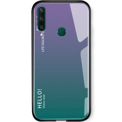 Накладка TPU + Glass Colorful для Huawei Y6p — eCase