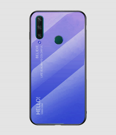 Накладка TPU + Glass Colorful для Huawei Y6p — eCase