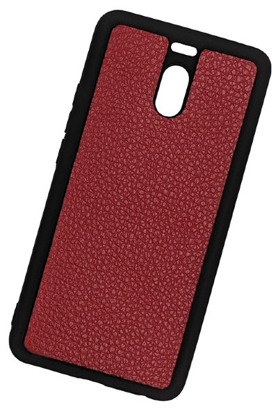 ТПУ накладка для Meizu M6 Note "Cover Flotar" (зі вставкою з натуральної шкіри) — eCase